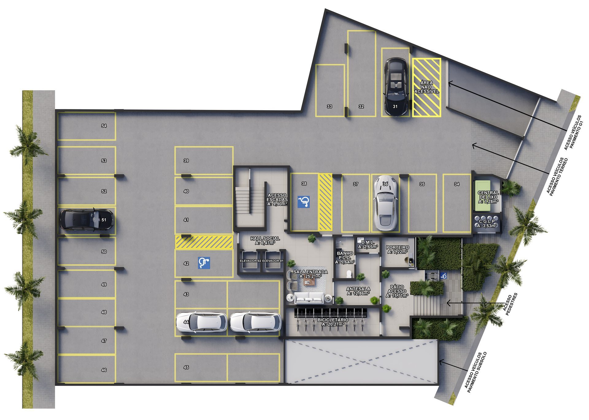 Principado — Planta Térreo (Legenda)